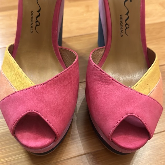 Nina Originals Shari Multi Color Wedge Sandals - Picture 3 of 8